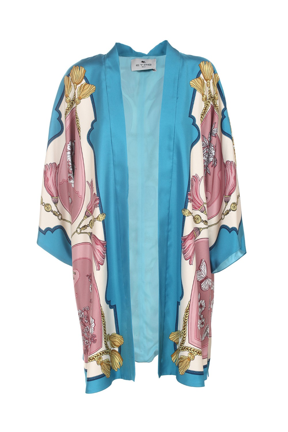 shop ETRO  Kimono: Etro kimono in seta con stampa foulard.
Stampa piazzata foulard.
Comfort fit.
Composizione: 100% Seta.
Fabbricato in Italia.. 12188 9672-0650 number 8032084